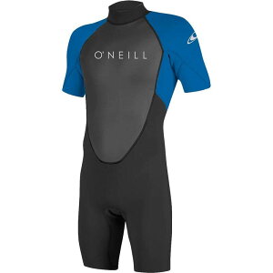 �I�j�[�� �����Y ���� �㉺�Z�b�g ���� O'Neill Reactor II 2mm Back-Zip Short-Sleeve Spring Wetsuit - Men's Black/Ocean �u���b�N