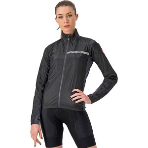 JXe fB[X AE^[ WPbgEu] WPbg Castelli Squadra Stretch Jacket - Women's Light Black/Dark Gray ubN