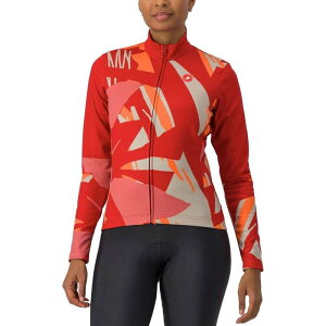 JXe fB[X gbvX Vc W[W[  Castelli Tropicale Long-Sleeve Jersey - Women's Mineral Red bh