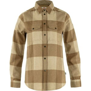 �t�F�[�����[�x�� ���f�B�[�X �g�b�v�X T�V���c ���� Fjallraven Canada Long-Sleeve Shirt - Women's Buckwheat Brown/Light Beige �u���E��