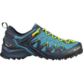 サレワ メンズ スニーカー シューズ Wildfire Edge Hiking Shoe Premium Navy/Fluo Navy