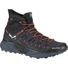 サレワ メンズ ブーツ・レインブーツ シューズ Dropline Mid Hiking Boot Black/Ombre Blue