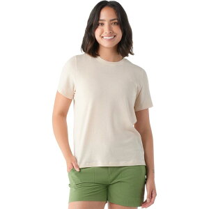 �X�}�[�g�E�[�� ���f�B�[�X �g�b�v�X T�V���c ���� Smartwool Perfect Crew Short-Sleeve T-Shirt - Women's Almond