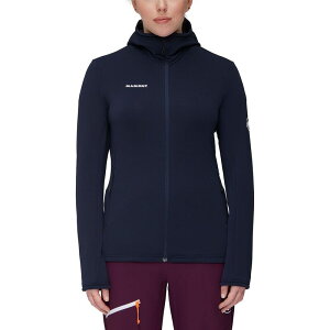 }[g fB[X AE^[ WPbgEu] t[fbhWPbg WPbg Mammut Aconcagua Light ML Hooded Jacket - Women's Marine
