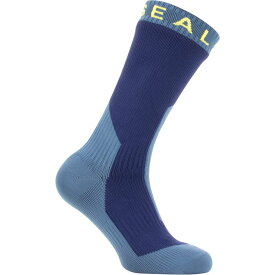 シールスキンズ メンズ 靴下 アンダーウェア Waterproof Extreme Cold Weather Mid Length Sock Navy Blue/Yellow