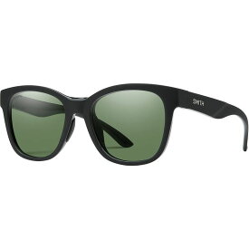 スミス レディース サングラス・アイウェア アクセサリー Caper ChromaPop Polarized Sunglasses Matte Black/Polarized Gray Green