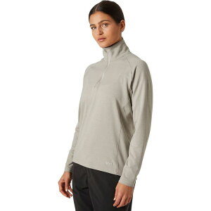 �w���[�n���Z�� ���f�B�[�X �g�b�v�X T�V���c Helly Hansen Verglas 1/2-Zip Top - Women's Mellow Grey �O���[