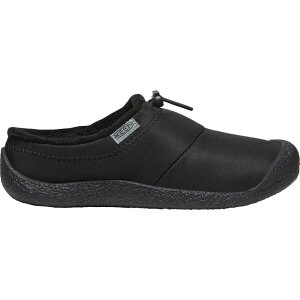 L[ fB[X V[Y T_ Black Smooth Nylon KEEN Howser III Slide Slipper - Women's