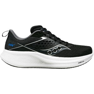 TbJj[ fB[X V[Y Xj[J[ jO Black/White Saucony Ride 17 Running Shoe - Women's