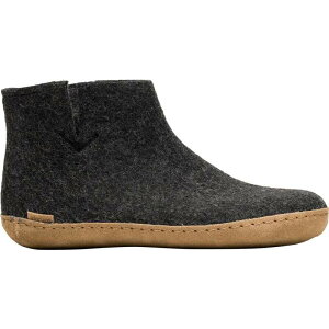 OIvX fB[X V[Y u[cECu[c U[ Glerups The Boot Leather Slipper Charcoal `R[