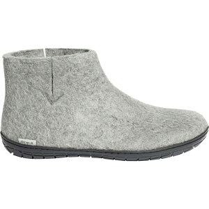 OIvX fB[X V[Y u[cECu[c Glerups The Boot Rubber Slipper Grey/Black ubN
