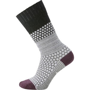 【送料無料】 スマートウール レディース 靴下 アンダーウェア Everyday Popcorn Cable Crew Sock - Women's Black