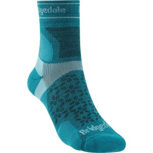 �u���b�W�f�[�� ���f�B�[�X �A���_�[�E�F�A �C�� Bridgedale Trail Run UL T2 Merino Performance 3/4 Crew Sock - Women's Teal �e�B�[��