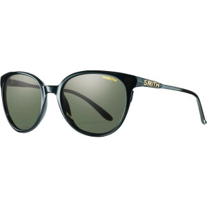 X~X fB[X ANZT[ TOXEACEFA Smith Cheetah Polarized Sunglasses - Women's Black/Polar Gray Green ubN