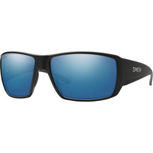 X~X Y ANZT[ TOXEACEFA Smith Guide's Choice Polarchromic Sunglasses Matte Black/ChromaPop Polarized Blue Mirror ubN