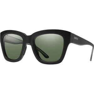 X~X fB[X ANZT[ TOXEACEFA Smith Sway ChromaPop Polarized Sunglasses Matte Black/ChromaPop Polar Gray Green ubN