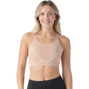 �X�}�[�g�E�[�� ���f�B�[�X �A���_�[�E�F�A �u���W���[ �j�b�g Smartwool Intraknit Strappy Bra - Women's Pink Sugar Heather �w�U�[