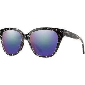 X~X fB[X ANZT[ TOXEACEFA Smith Era ChromaPop Polarized Sunglasses - Women's Black Marble/ChromaPop Polarized Violet Mirror ubN