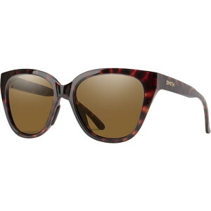 X~X fB[X ANZT[ TOXEACEFA Smith Era ChromaPop Polarized Sunglasses - Women's Tortoise/ChromaPop Polarized Brown uE