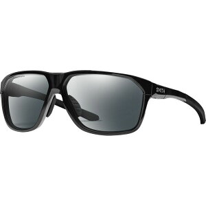 X~X Y ANZT[ TOXEACEFA Smith Leadout Pivlock Polarized Sunglasses Black/Photochromic Clear to Gray ubN