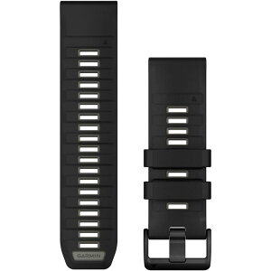 yz K[~ Y rv ANZT[ QuickFit Silicone Sport Watch Band Black/Pebble Gray