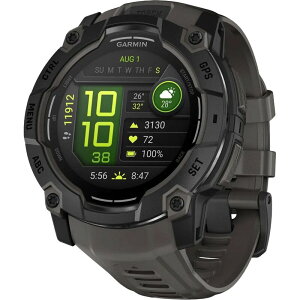 yz K[~ Y rv ANZT[ Instinct 3 AMOLED Sport Watch Black/Charcoal