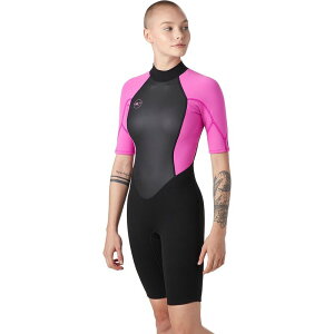 �I�j�[�� ���f�B�[�X ���� �㉺�Z�b�g O'Neill The Reactor II 2mm Back-Zip Spring Wetsuit - Women's Black/Berry �u���b�N