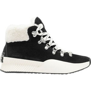 \ fB[X V[Y u[cECu[c SOREL Out N About III Conquest Boot - Women's Black/Sea Salt ubN
