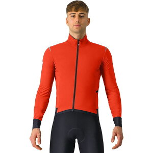 JXe Y AE^[ WPbgEu] WPbg Castelli Alpha Flight RoS Jacket - Men's Red Ochre/Black Reflex/Black ubN