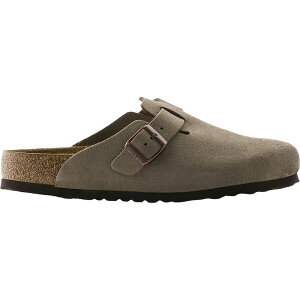 rPVgbN Y V[Y T_ XG[h Birkenstock Boston Soft Footbed Suede Clog - Men's Taupe Suede g[v