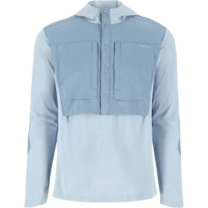 �V���Y �����Y �g�b�v�X �V���c �p�[�J�[ Simms Latitude BiComp Hoodie - Men's Steel Blue/Albacore �u���[