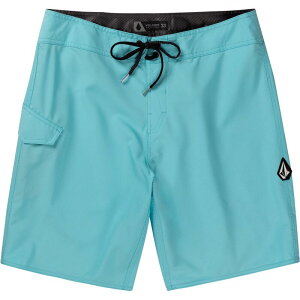�{���R�� �����Y ���� �n�[�t�p���c�E�V���[�c Volcom Lido Solid Mod 20 Board Short - Men's Resin Blue �u���[