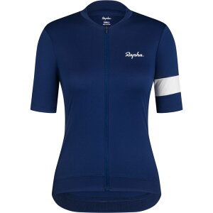 ���t�@ ���f�B�[�X �g�b�v�X �V���c �W���[�W�[ Rapha Core Jersey - Women's Blue/White Stripe �z���C�g