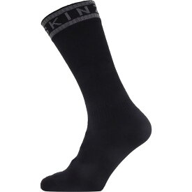 シールスキンズ メンズ 靴下 アンダーウェア Waterproof Warm Weather Mid Length Sock Black/Grey