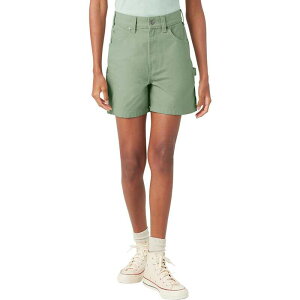 �f�B�b�L�[�Y ���f�B�[�X �{�g���X �J�W���A���p���c Dickies Duck Short - Women's Iceberg Green �O���[��