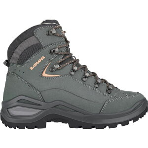 ���A ���f�B�[�X �V���[�Y �X�j�[�J�[ Lowa Renegade Evo LL Mid Hiking Shoe - Women's Graphite/Apricot �O���t�@�C�g