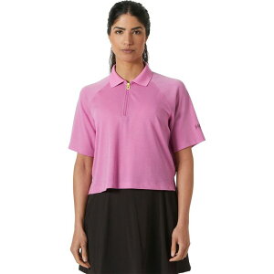 �w���[�n���Z�� ���f�B�[�X �g�b�v�X T�V���c �|���V���c Helly Hansen Inshore Zip Crop Polo Shirt - Women's Meta Pink �s���N