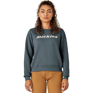 �f�B�b�L�[�Y ���f�B�[�X �A�E�^�[ �W���P�b�g�E�u���]�� �t���[�X Dickies Heavyweight Wordmark Crew Fleece - Women's Stormy Weather