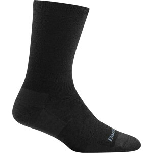 �_�[���^�t ���f�B�[�X �A���_�[�E�F�A �C�� Darn Tough Solid Basic Light Crew Sock - Women's Black �u���b�N