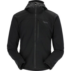 ���u ���f�B�[�X �A�E�^�[ �W���P�b�g�E�u���]�� �p�[�J�[ Rab Windgather Hoodie - Women's Black �u���b�N