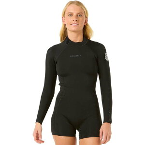 ���b�v�J�[�� ���f�B�[�X ���� �㉺�Z�b�g ���� Rip Curl Dawn Patrol 2/2 Long-Sleeve Springsuit - Women's Black �u���b�N