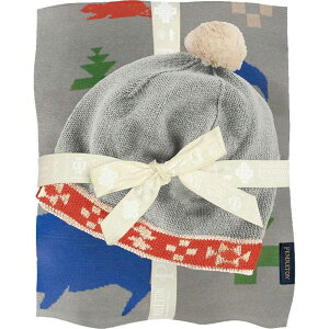 �y���h���g�� �����Y �A�N�Z�T���[ �X�q �j�b�g Pendleton Knit Baby Blanket + Beanie - Infants' Shared Paths Grey Mix �O���[