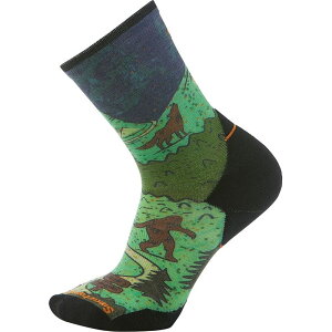 yz X}[gE[ Y C A_[EFA Trail Run Targeted Cushion Neature Print Crew Sock - Men's Twilight Blue