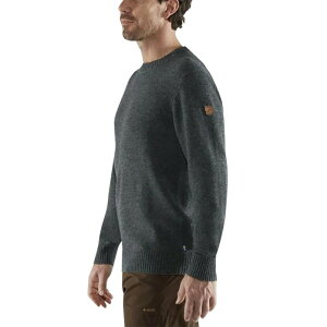 �t�F�[�����[�x�� �����Y �A�E�^�[ �j�b�g�E�Z�[�^�[ �Z�[�^�[ Fjallraven Ovik Round-Neck Sweater - Men's Dark Grey �O���[