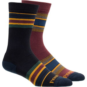 �y���h���g�� �����Y �A���_�[�E�F�A �C�� Pendleton Yakima Stripe Sock - 2-Pack High Ridge/Oxford �X�g���C�v