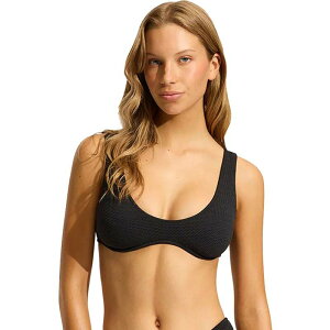 �V�[�t�H���[ ���f�B�[�X ���� �g�b�v�̂� Seafolly Multi Fit Longline Top - Women's Black �u���b�N
