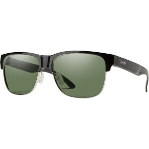 X~X Y ANZT[ TOXEACEFA _E Smith Lowdown Split ChromaPop Polarized Sunglasses Black/ChromaPop Polarized Gray Green ubN