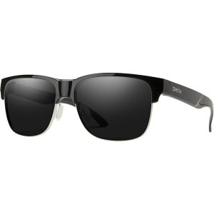 X~X Y ANZT[ TOXEACEFA _E Smith Lowdown Split ChromaPop Polarized Sunglasses Matte Black/ChromaPop Polarized Black ubN