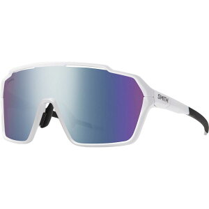 X~X Y ANZT[ TOXEACEFA Smith Shift XL MAG ChromaPop Sunglasses White/ChromaPop Violet Mirror zCg