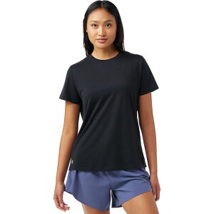 �X�}�[�g�E�[�� ���f�B�[�X �g�b�v�X T�V���c ���b�V�� �V���c Smartwool Active Mesh Shirt - Women's Black �u���b�N